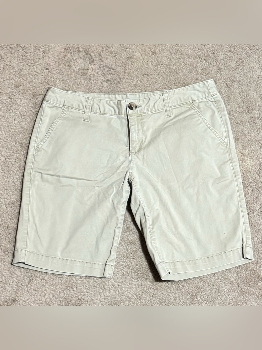 Mossimo Supply Co Juniors Casual Cotton Blend Shorts in Tan Slim Fit SIZE 7